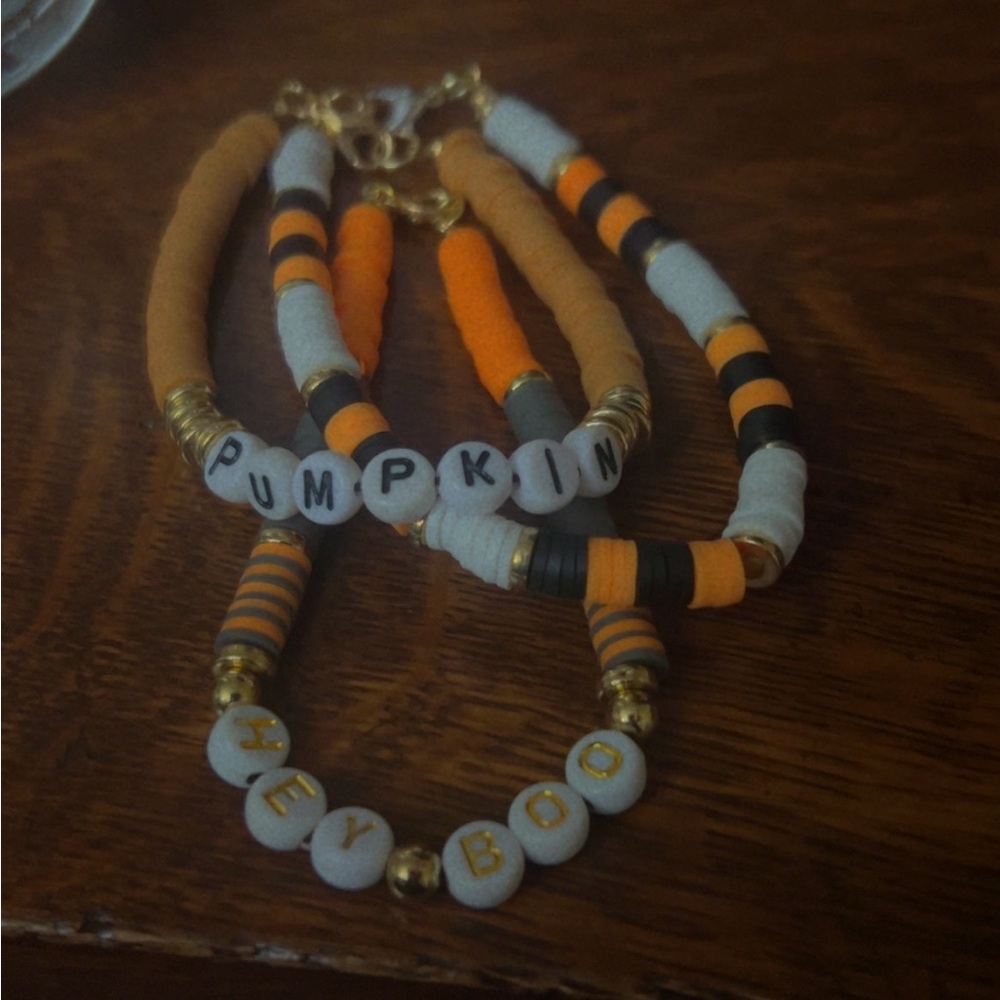 Halloween Themed Kids Beaded Bracelets
